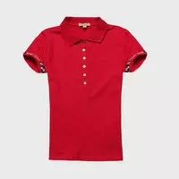 2013 burberry t-shirt mujer populaire coton london six red